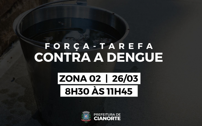 Imagem Zona 2 recebe força-tarefa contra a dengue na manhã de sábado (26)