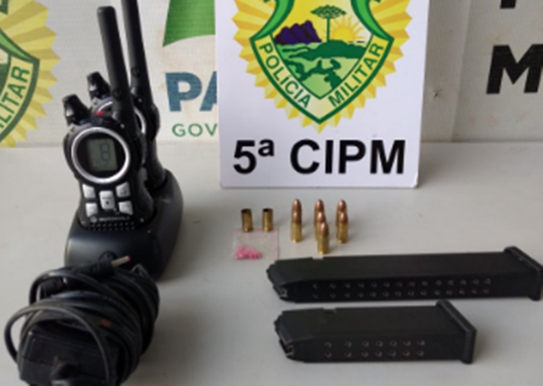 Imagem Polícia Militar prende empresário e apreende carregadores de pistola e munições no Centro