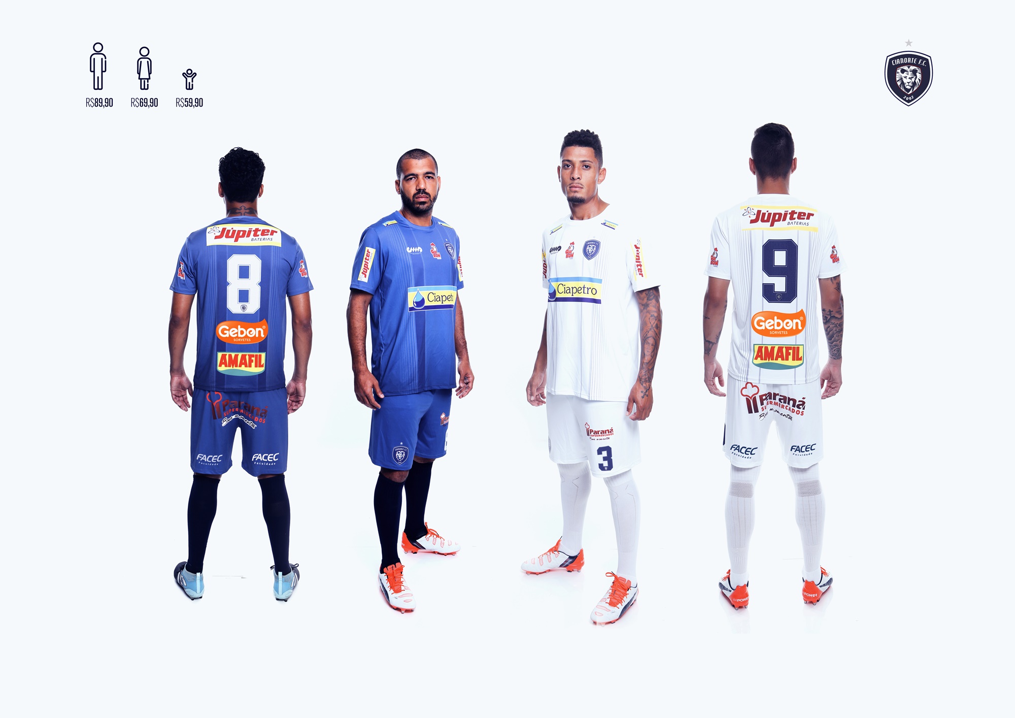 Imagem Cianorte FC lança novos uniformes para a temporada 2018