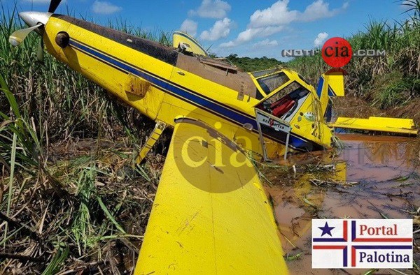 Imagem Avião agrícola sofre queda ao tentar fazer decolagem em Cianorte