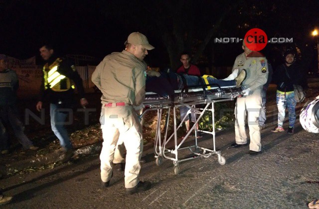 Imagem Jovem sofre queda de moto e ferimentos com fratura exposta na zona quatro em Cianorte