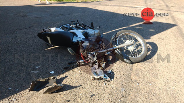 Imagem Astra cruza a preferencial e causa acidente com moto na Vila Sete