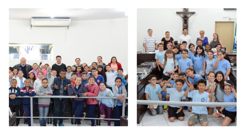 Imagem Alunos da Escola Municipal Dom João Bosco visitam a Câmara Municipal