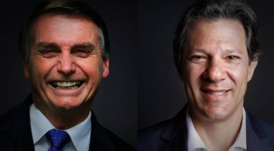 Imagem Jair Bolsonaro e Fernando Haddad disputam 2º turno das eleições para presidente