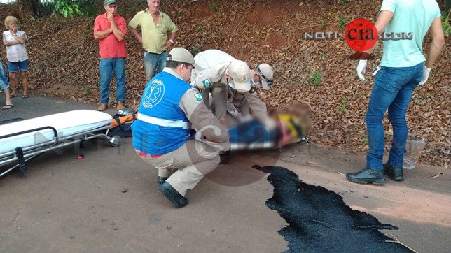 Imagem Queda de moto deixa motociclista gravemente ferido na estrada Rodeio em São Tomé