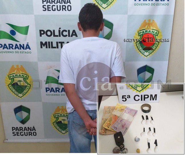 Imagem Polícia prende homem em flagrante por tráfico de drogas em Cianorte