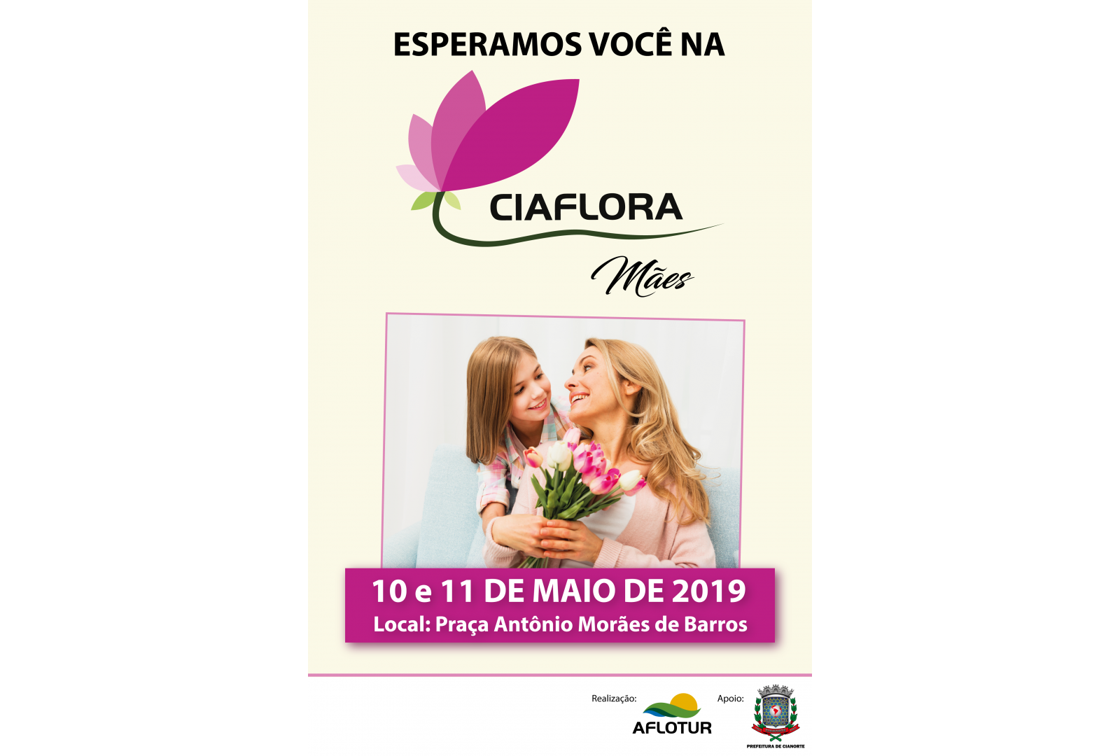 Imagem CIAFLORA ESPECIAL DO DIA DAS MÃES COMEÇA NESTA SEXTA-FEIRA