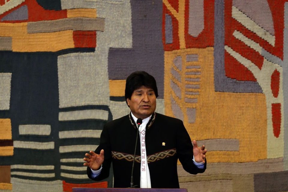 Imagem Presidente da Bolívia, Evo Morales anuncia sua renúncia