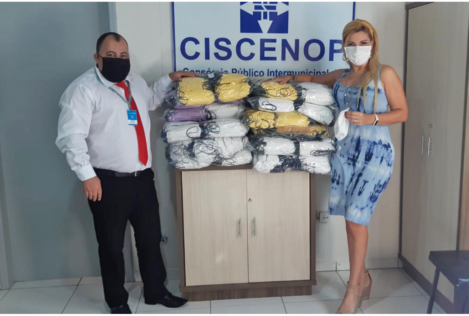 Imagem Ciscenop recebe doação de 2.400 máscaras da Viação Garcia