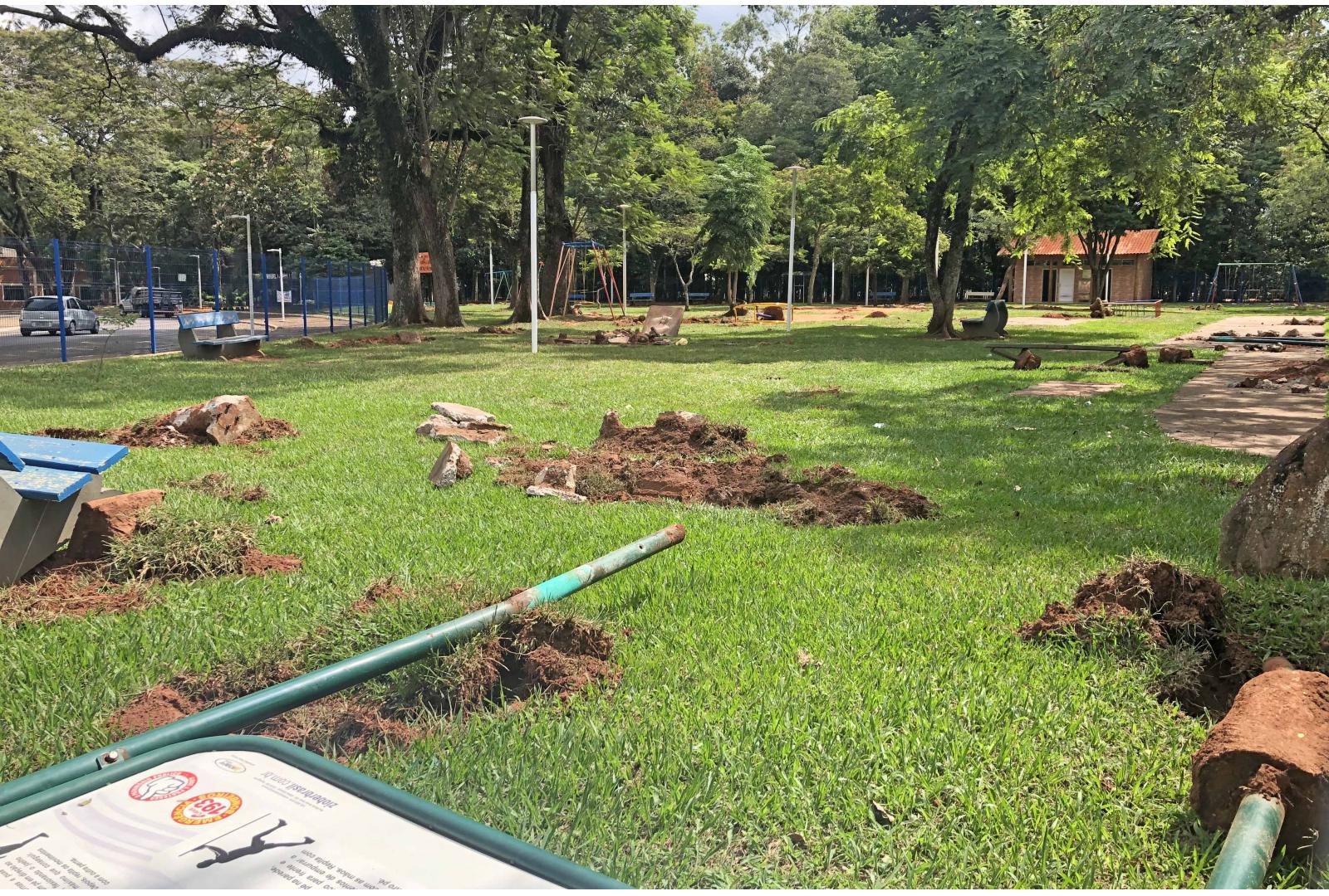 Imagem Parque infantil está sendo preparado para reforma