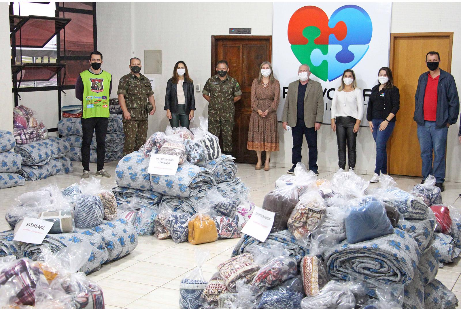 Imagem Provopar e parceiros doam 731 cobertores às entidades assistenciais