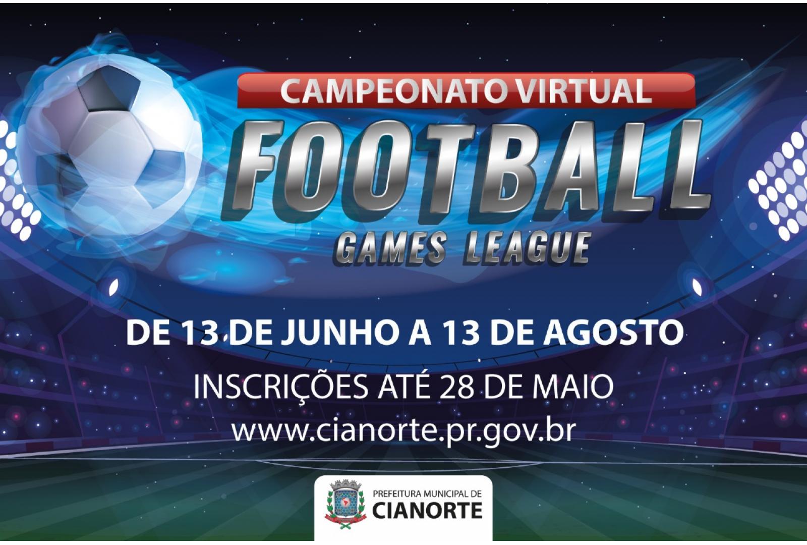 Imagem Vem aí o 1º Campeonato Virtual Football Games League de Cianorte