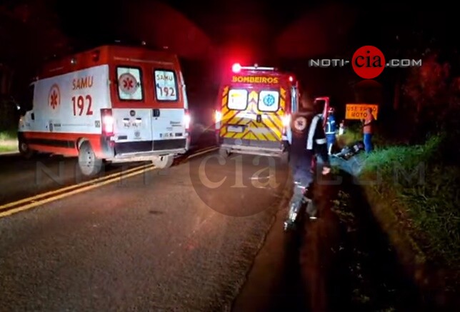 Imagem Motociclista fica ferido em colisão contra carro entre Cianorte e o Trevo do Bigão