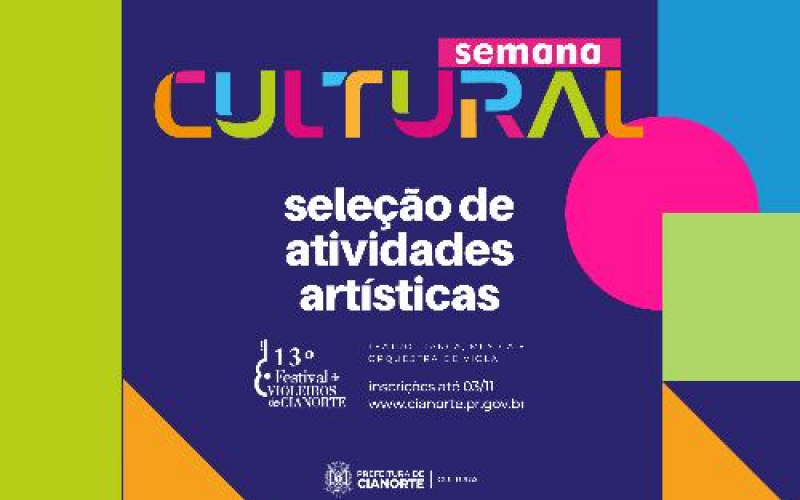 Imagem Inscrições de artistas na Semana Cultural e Festival de Violeiros terminam nesta quinta-feira