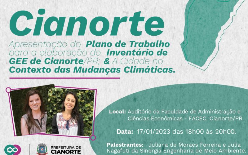 Imagem Cianorte apresenta plano para Inventário de Gases de Efeito Estufa nesta terça-feira
