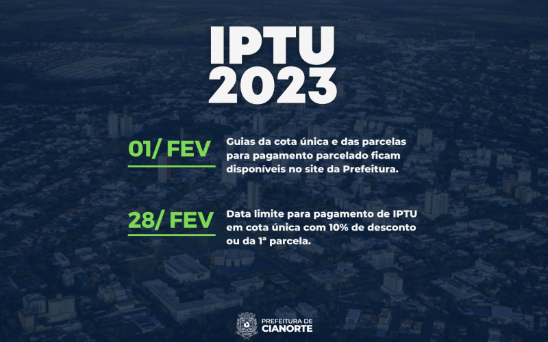 Imagem Carnês do IPTU estarão disponíveis a partir de quarta-feira