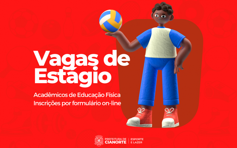 Imagem Prefeitura tem vagas de estágio para acadêmicos de Educação Física