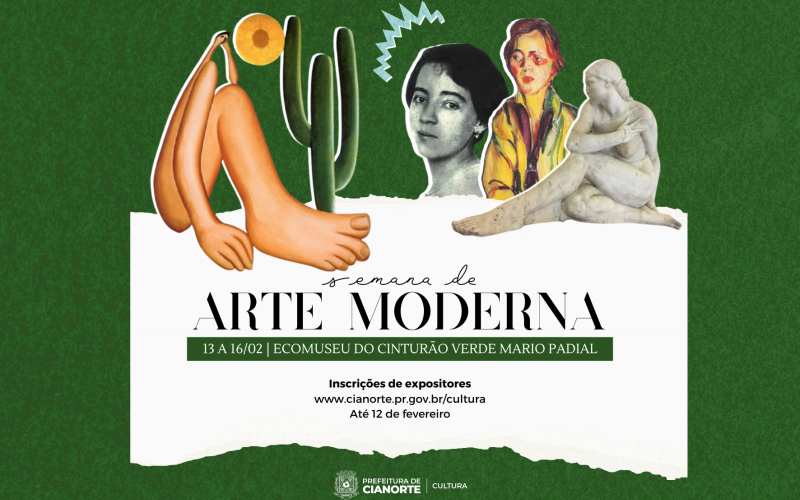 Imagem Secretaria de Cultura abre inscrições de expositores para a Semana de Arte Moderna