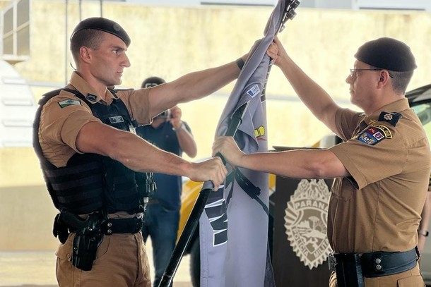 Imagem 1° Tenente Pedro Henrique da Cruz Hahn assume comando da ROTAM, e ROCAM