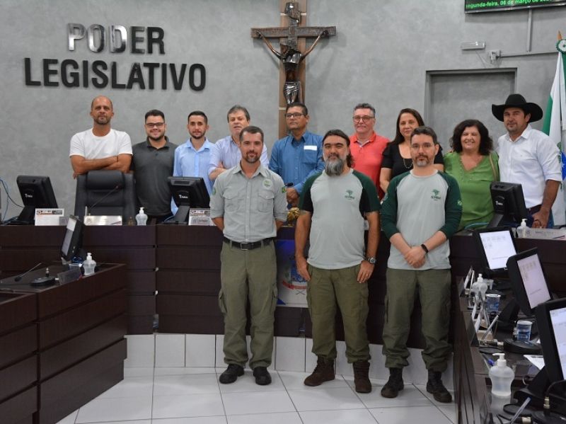 Imagem Tribuna Livre da Câmara de Cianorte recebeu o chefe da Reserva Biológica das Perobas