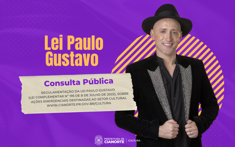 Imagem Consulta pública sobre a Lei Paulo Gustavo termina hoje