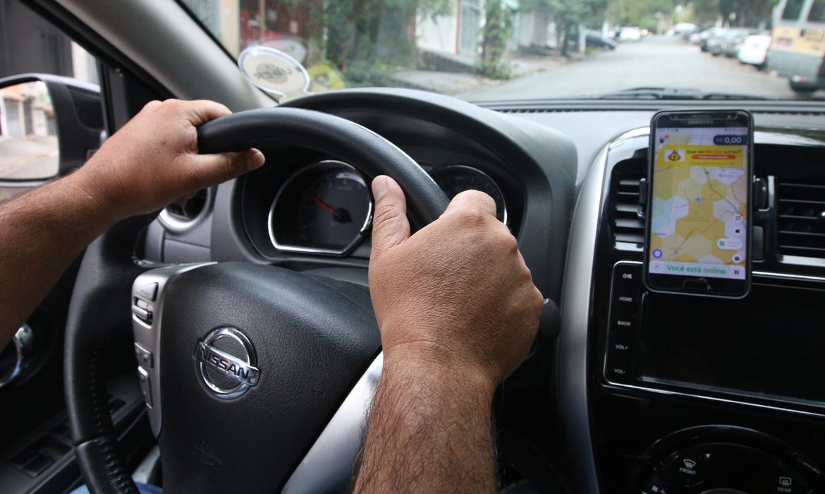 Imagem Motoristas de aplicativos fazem greve em todo o país