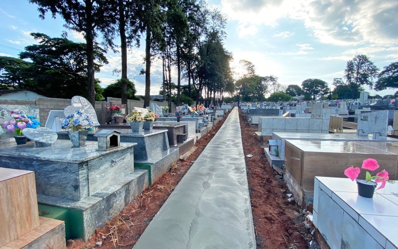 Imagem Avançam as obras de acessibilidade no Cemitério Municipal