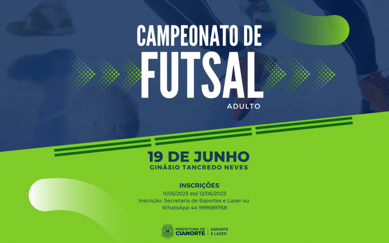 Imagem Inscrições para o Campeonato Municipal de Futsal começam nesta quinta-feira