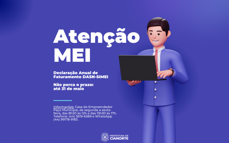 Imagem MEI deve enviar declaração anual até 31 de maio