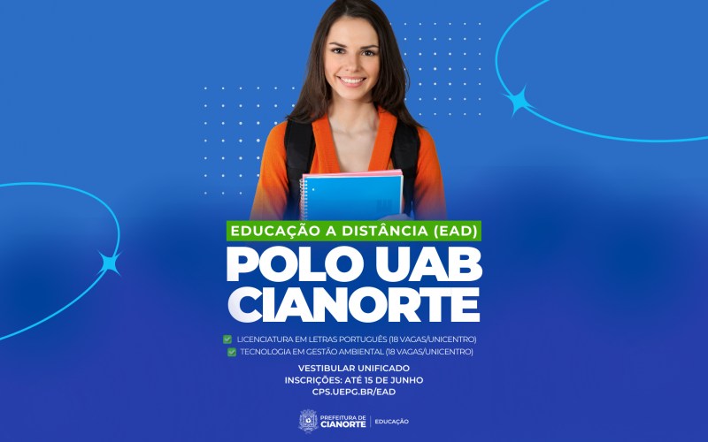 Imagem Cianorte recebe dois cursos de graduação gratuitos pela Unicentro