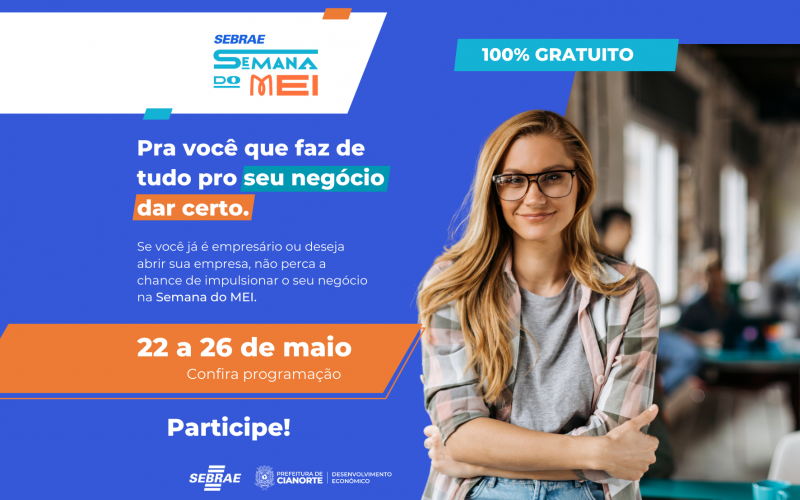 Imagem Semana do MEI tem início com capacitações gratuitas