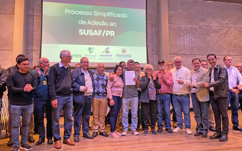 Imagem Ciscenop recebe certificado de adesão ao SUSAF/PR