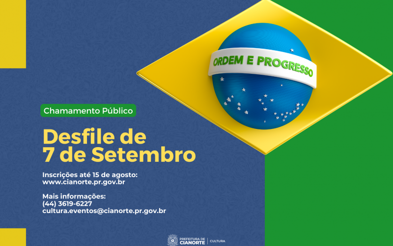 Imagem Inscrições para Desfile de 7 de Setembro terminam nesta terça-feira