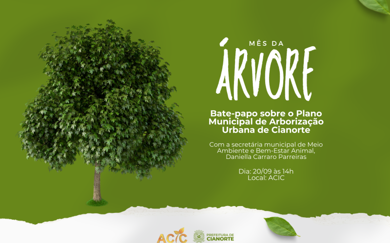 Imagem Plano Municipal de Arborização Urbana é tema de bate-papo