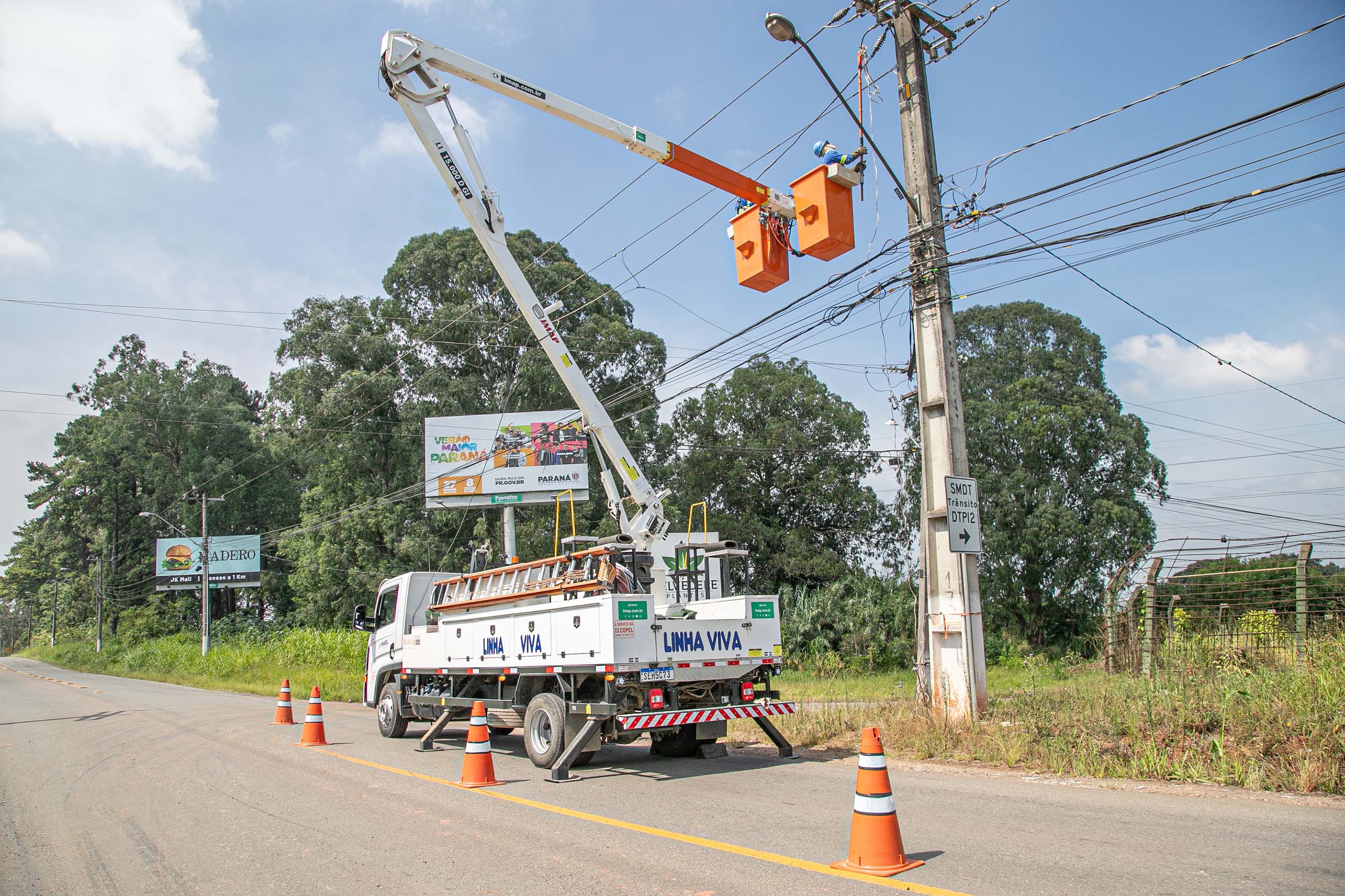 Imagem Temporais provocaram quebra de 5,6 mil postes de energia da Copel no Paraná em 2023