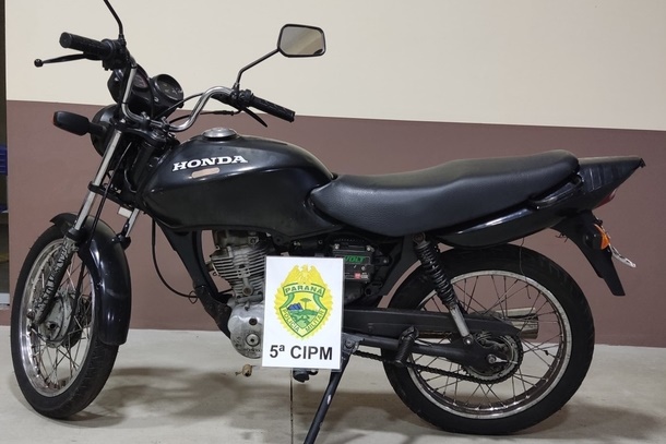 Imagem Motocicleta é apreendida com mais de R$ 45 mil em débitos em Cianorte