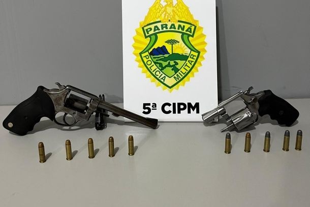 Imagem Homem é preso com armas de fogo e munições em residência em Cianorte