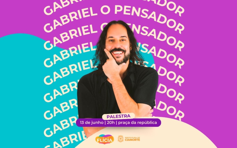 Imagem Gabriel O Pensador abrilhanta a 7ª Flicia nesta quinta-feira