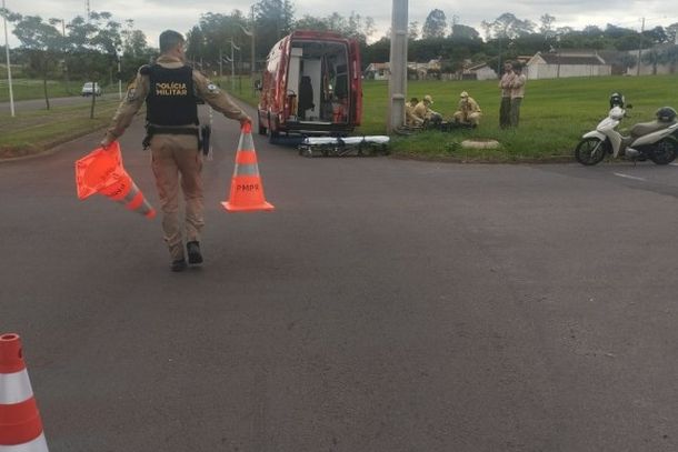 Imagem Jovem fica ferido ao sofrer queda de moto em Cianorte