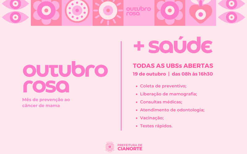 Imagem Sábado tem atendimento especial para mulheres nas Unidades Básicas de Saúde