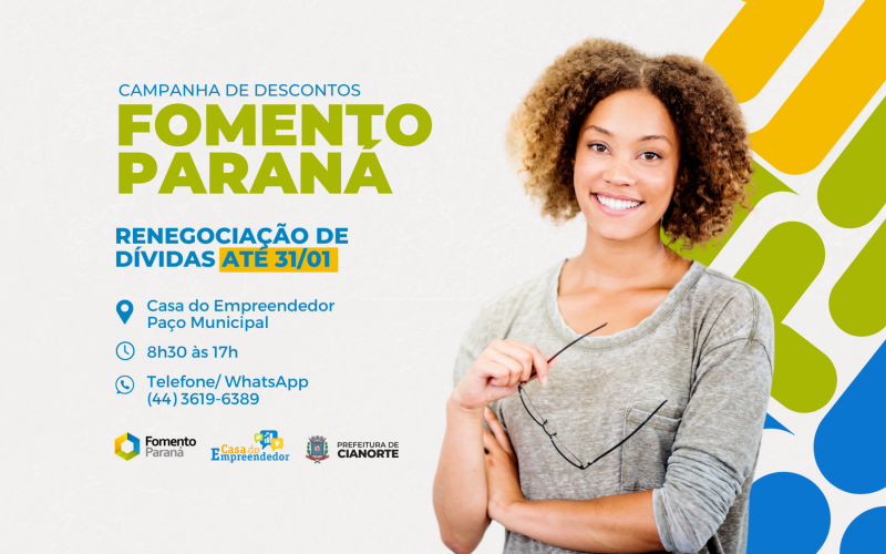 Imagem Fomento Paraná tem campanha para renegociação de dívidas