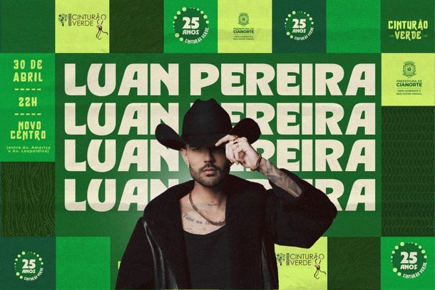 Imagem Show gratuito de Luan Pereira agita véspera de feriado em Cianorte
