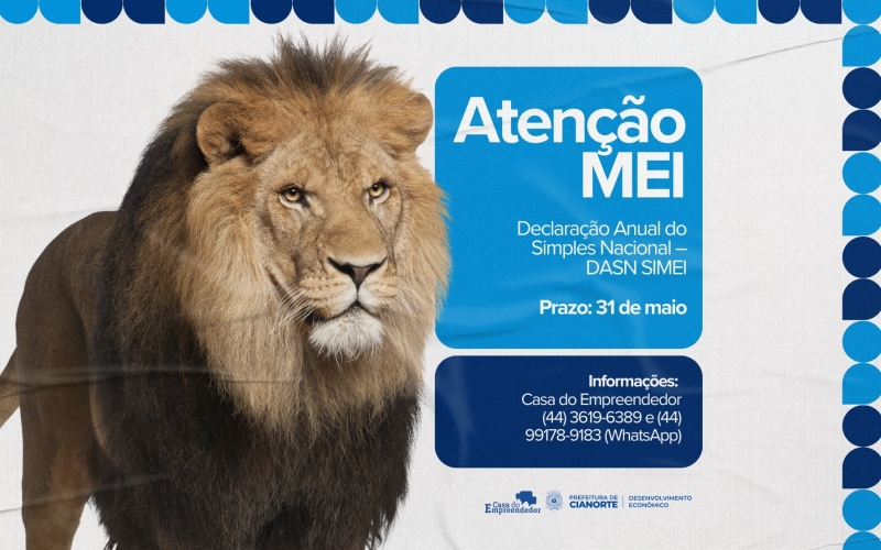 Imagem Prazo para Declaração Anual de Faturamento do MEI termina em 31 de maio