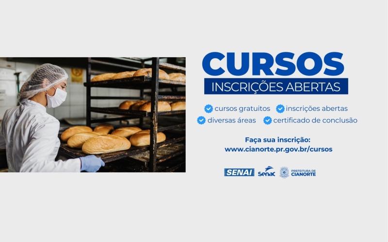Imagem Prefeitura de Cianorte abre novas turmas de cursos profissionalizantes gratuitos