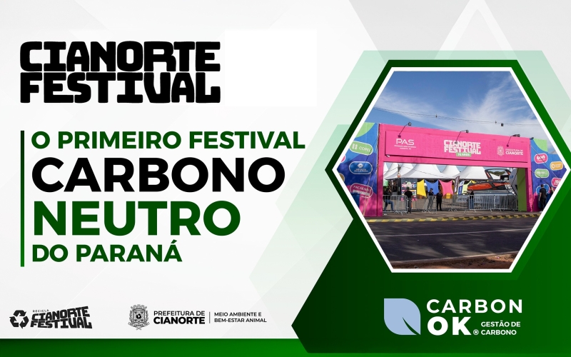 Imagem Cianorte Festival caminha para se tornar o 1º festival carbono neutro do Paraná