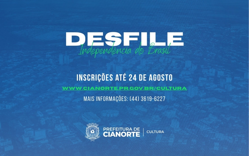 Imagem Prefeitura abre inscrições para o Desfile de 7 de Setembro